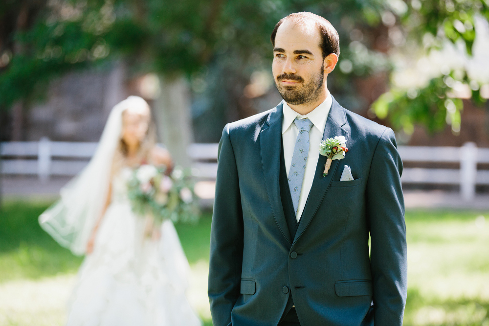 The bride and groom