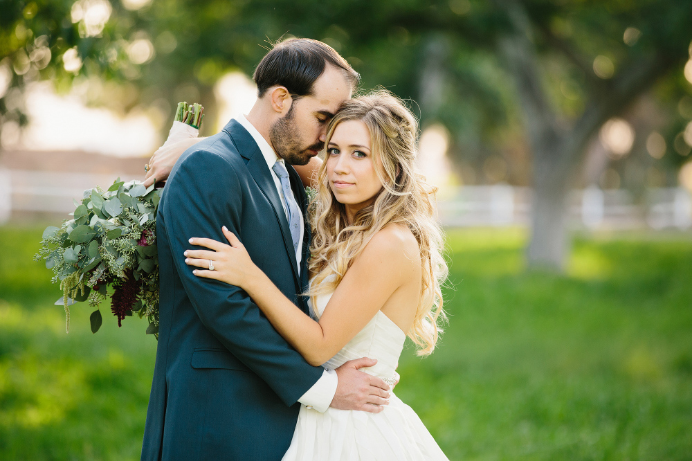 Katie and Chad on their wedding day. 