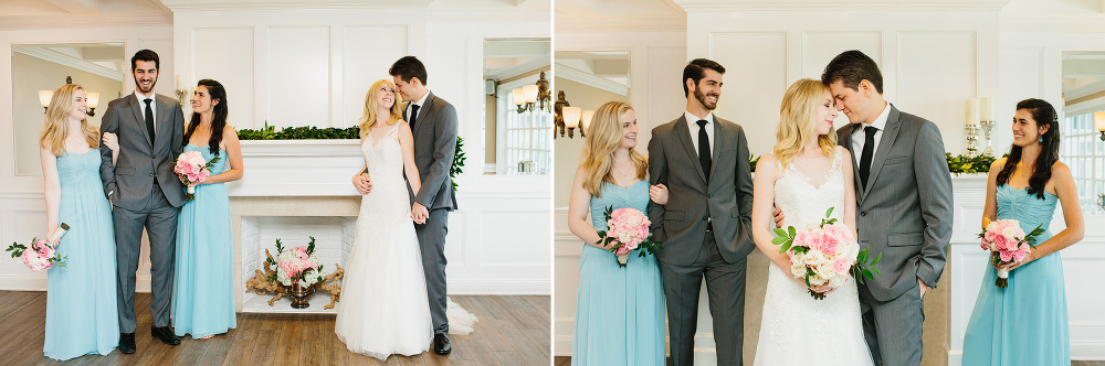 Lauren and Alex with their wedding party. 