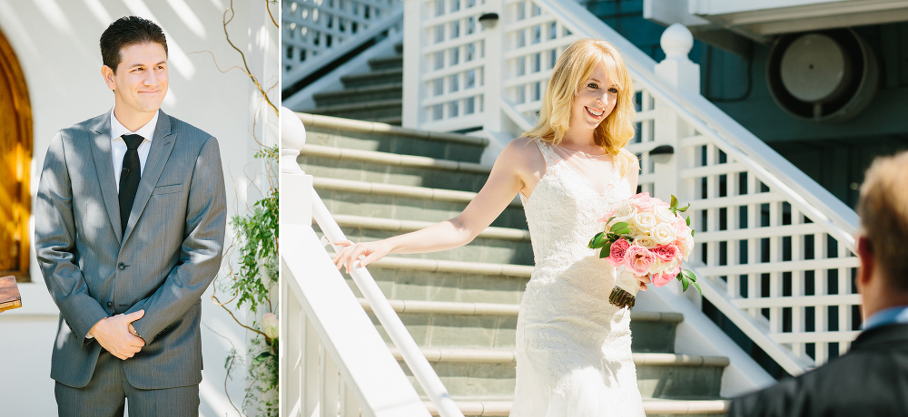 Lauren walking down the aisle. 