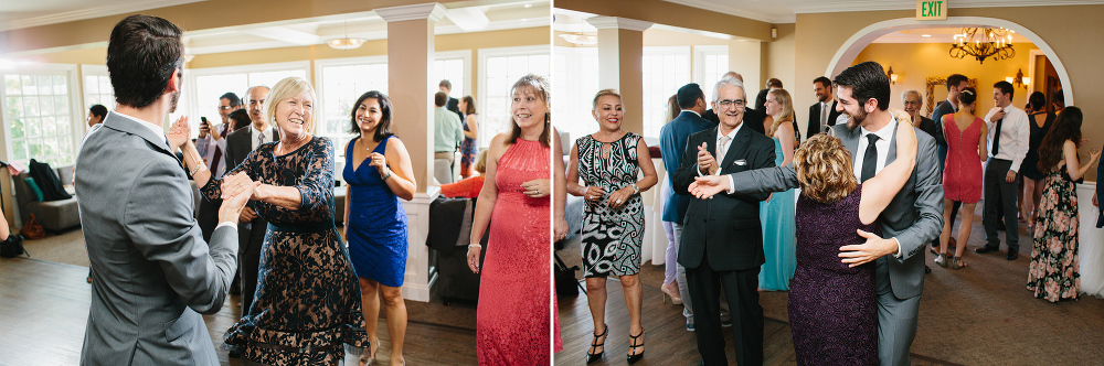 Guests dancing during the reception. 