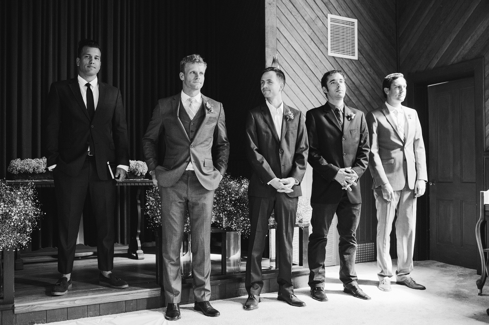 The groom and groomsmen. 