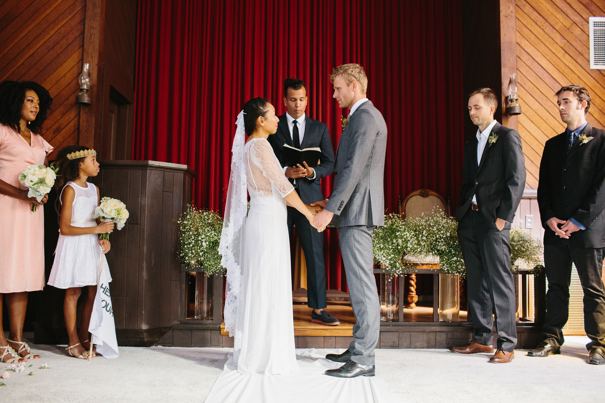 Lydia and Brody's wedding ceremony. 