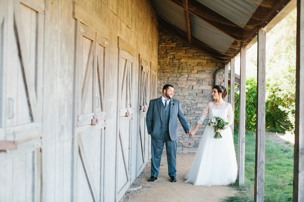 Steven and Samara at the barn. 