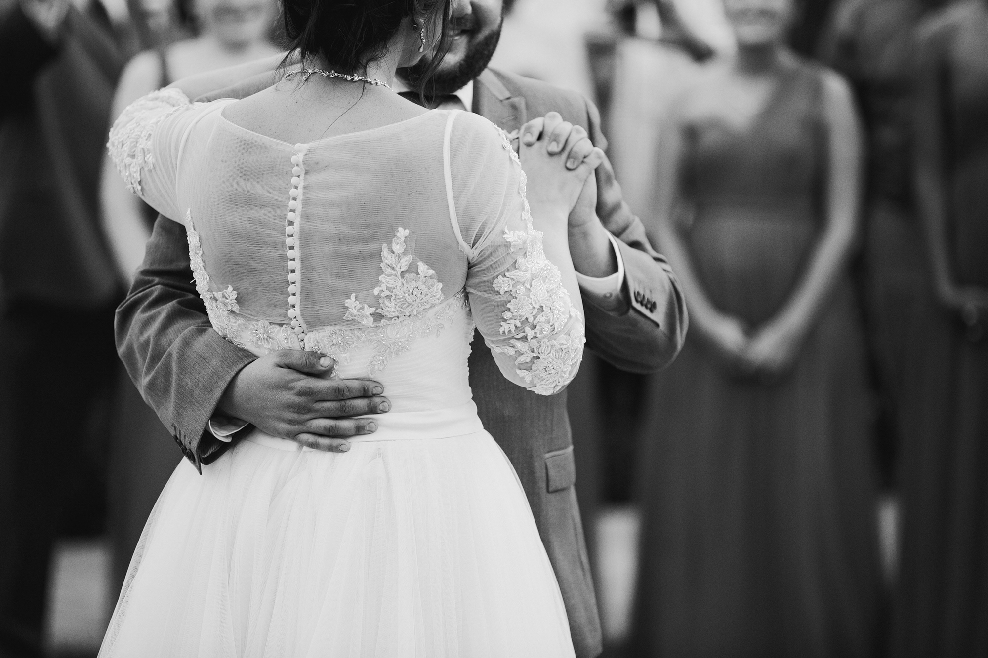 A sweet photo of the first dance. 