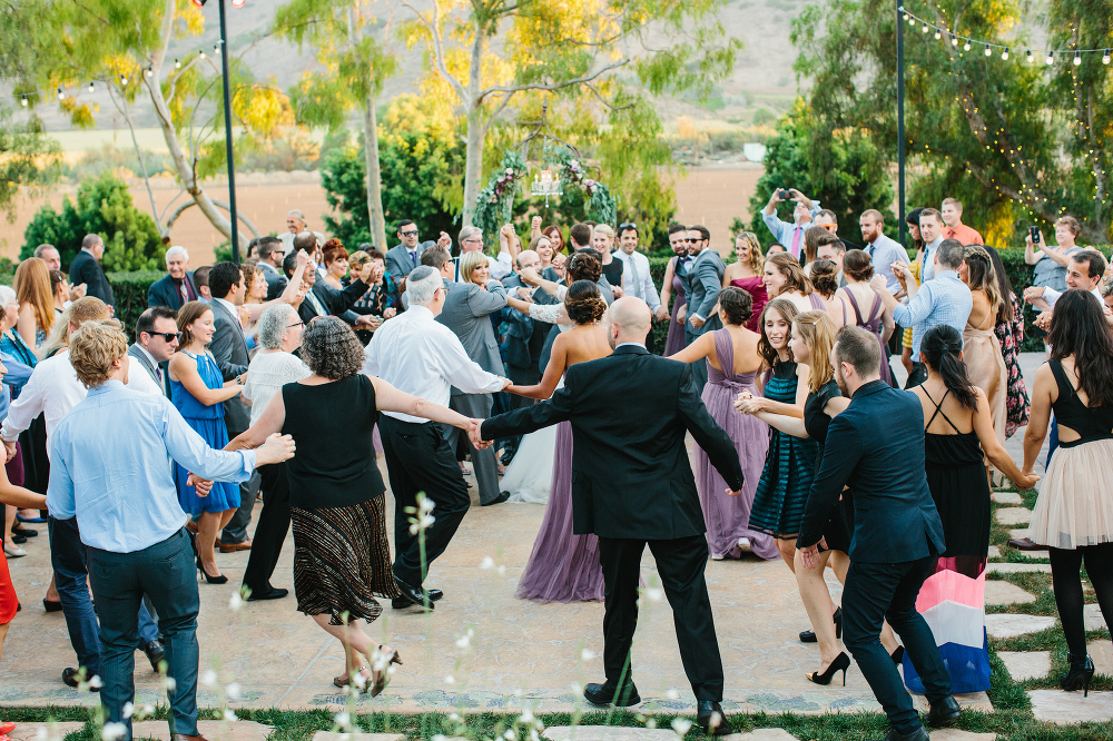 The hora at the start of the reception. 