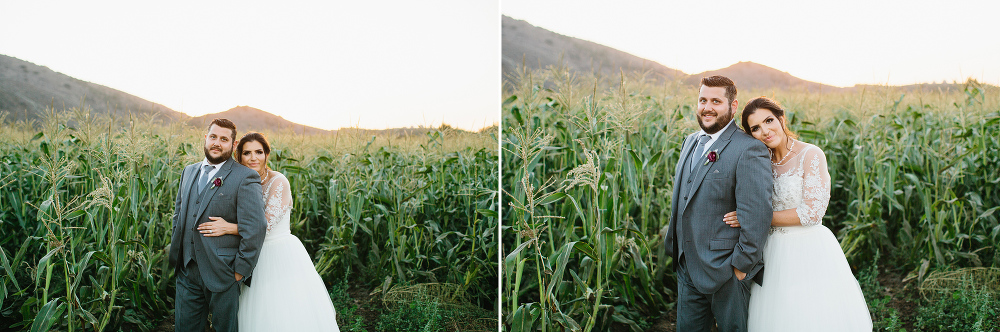 Steven and Samara in the cornfields. 