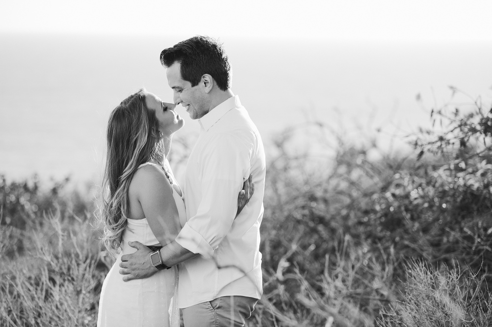 Vanessa and Steven on the Malibu hillside. 