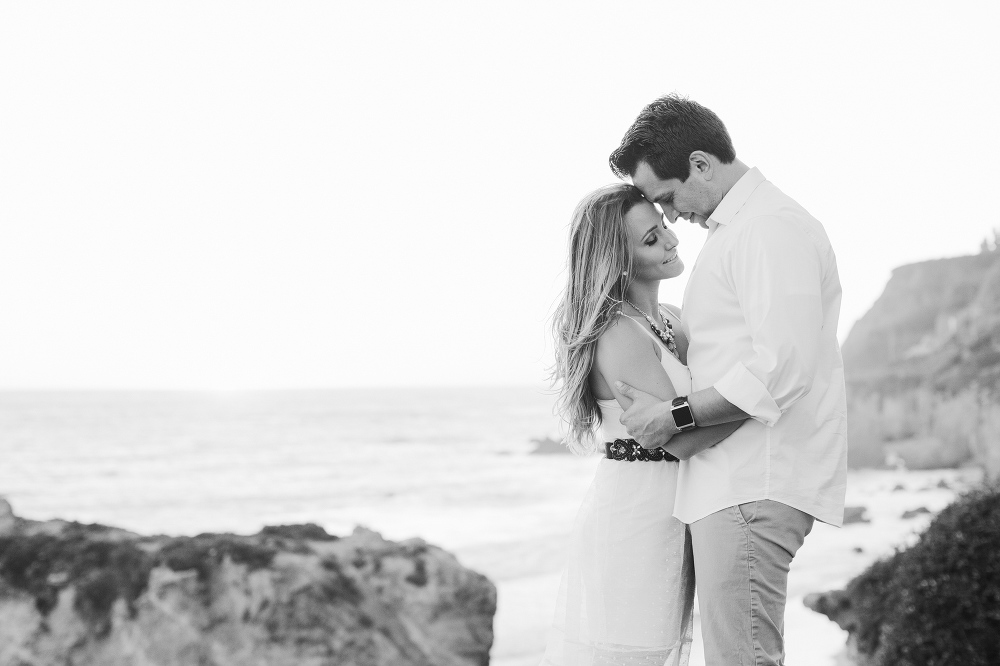 Vanessa and Steven on the Malibu cliffside. 