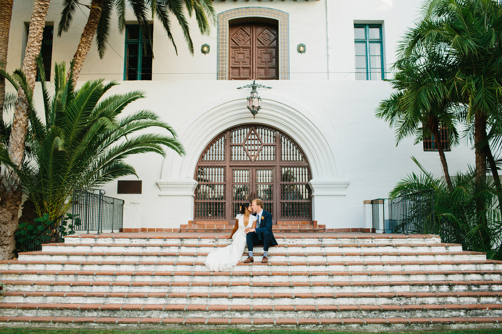 Anita and Matt in front of the Courthouse. 