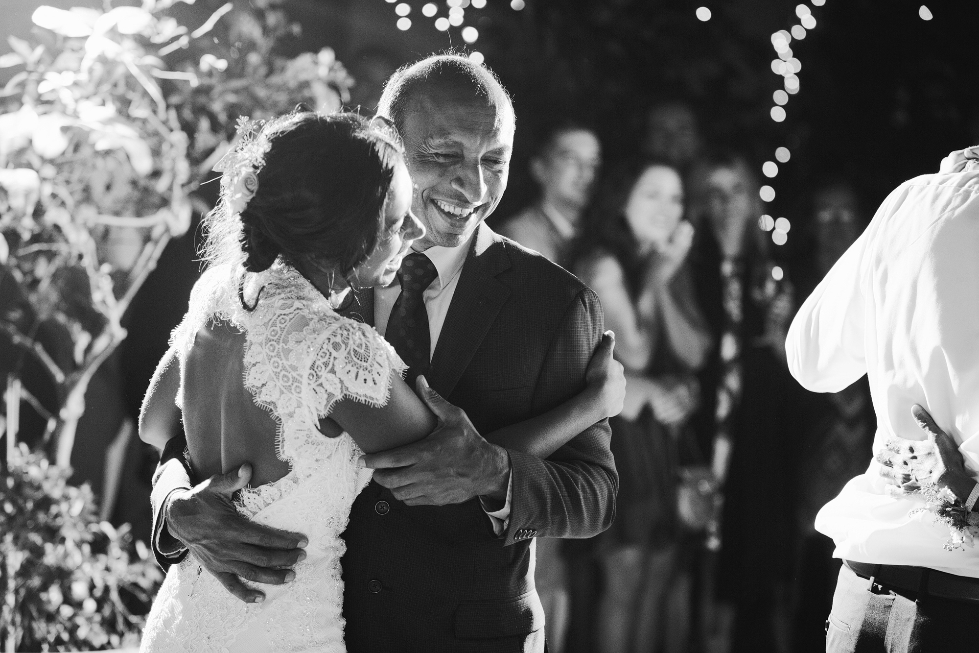 A gorgeous photo of the bride dancing with her father. 
