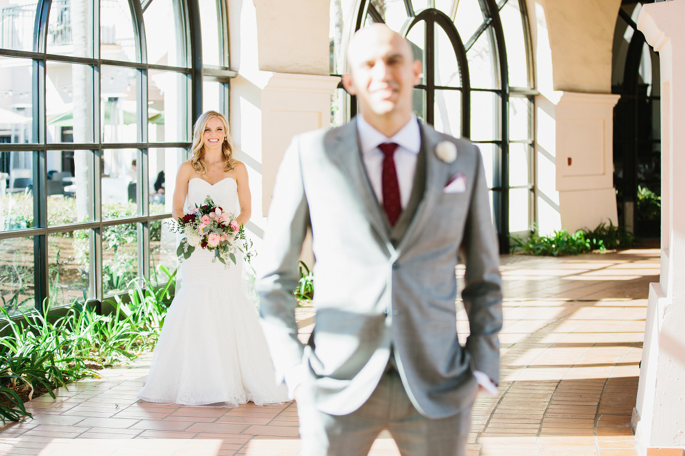 The bride and groom