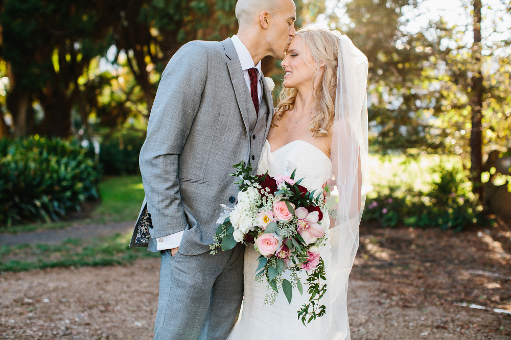 A portrait of the bride and groom together. 