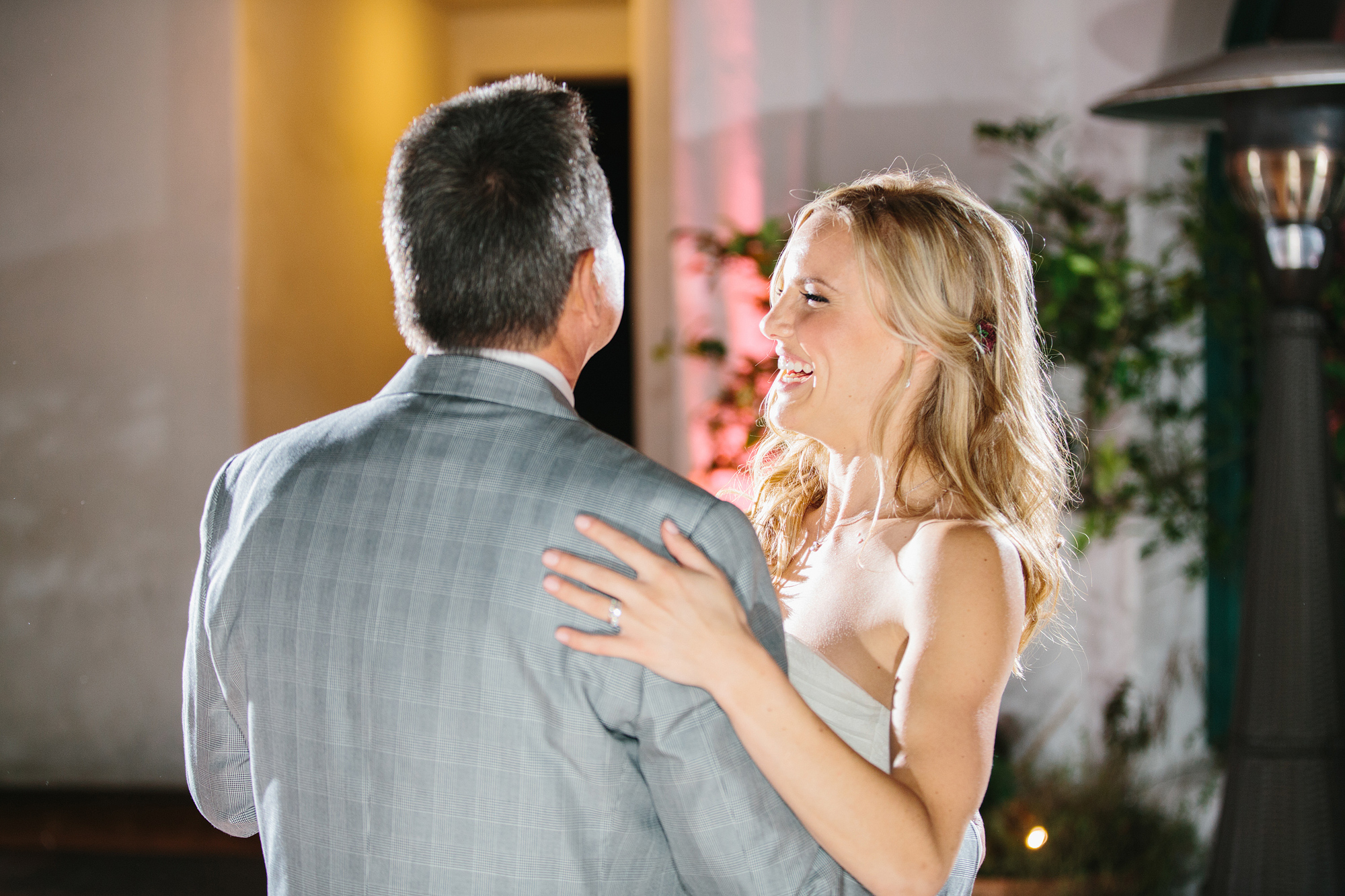 The bride's special father daughter dance. 