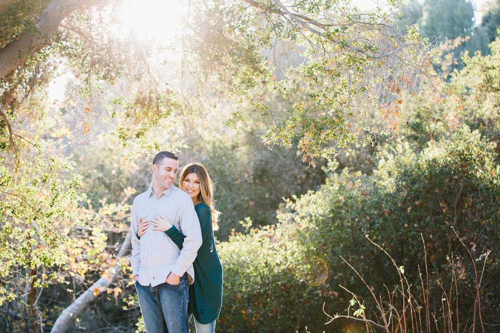 Nikki and Derrick at a park in Santa Monica. 