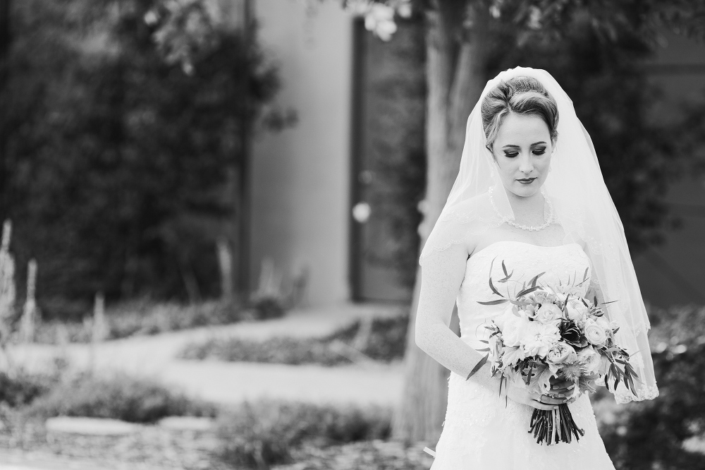 A portrait of the bride. 