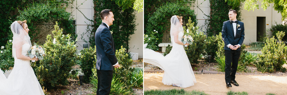 The bride and groom