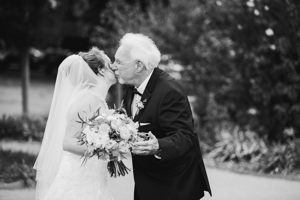 The father daughter first look. 