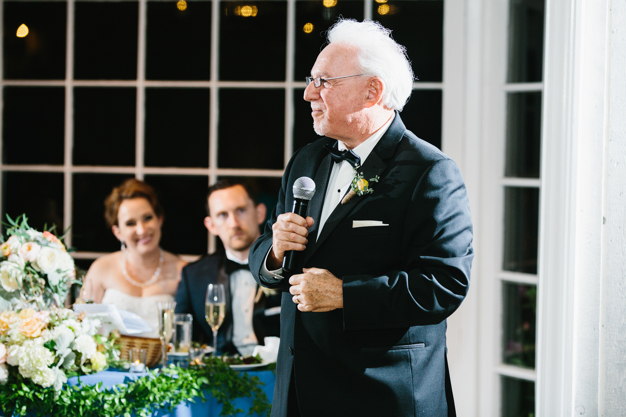 The bride's father's special speech. 
