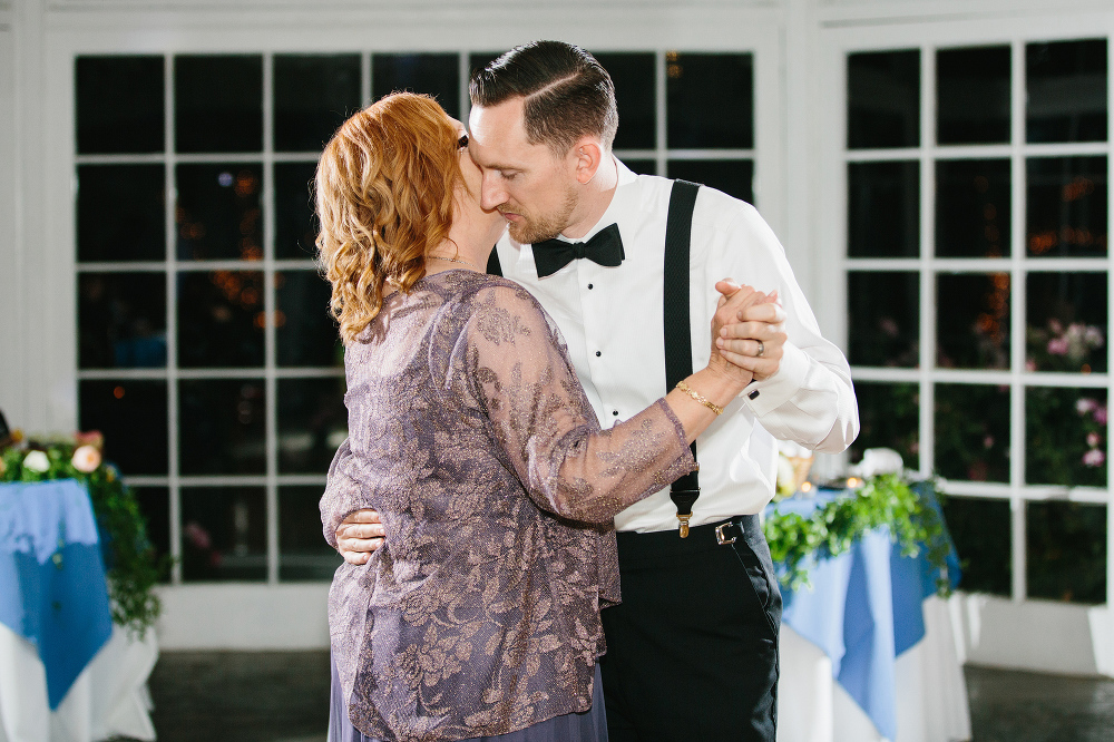 A sweet moment during the mother son dance. 