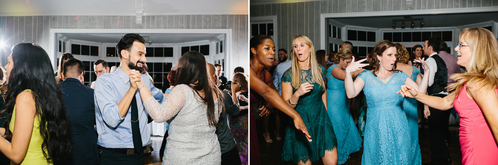 Guests dancing during the reception. 