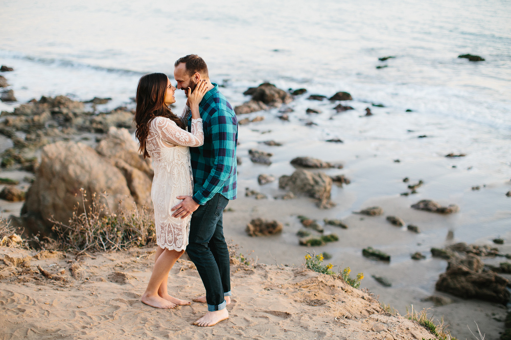 Desi and Curtis on the cliffside. 