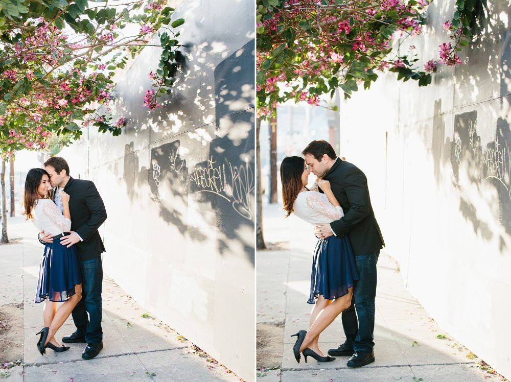 Beautiful photos of Janice and Mike on the sidewalk. 