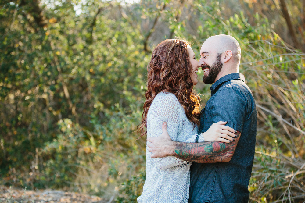 A sweet moment between the couple. 