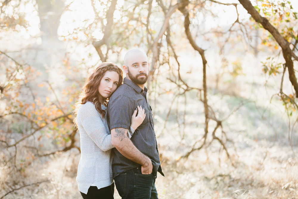 A beautiful golden portrait of the couple. 