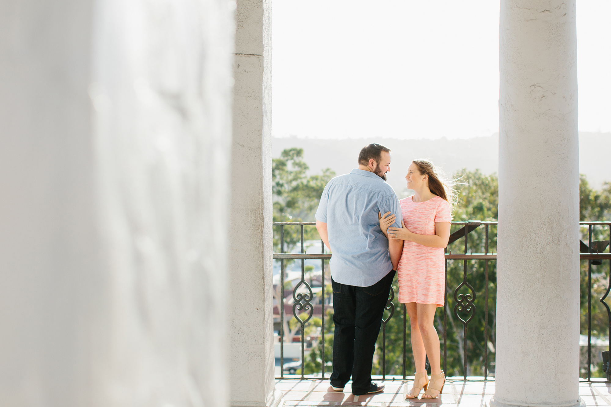 Sarah and Andrew on the Courthouse balcony. 