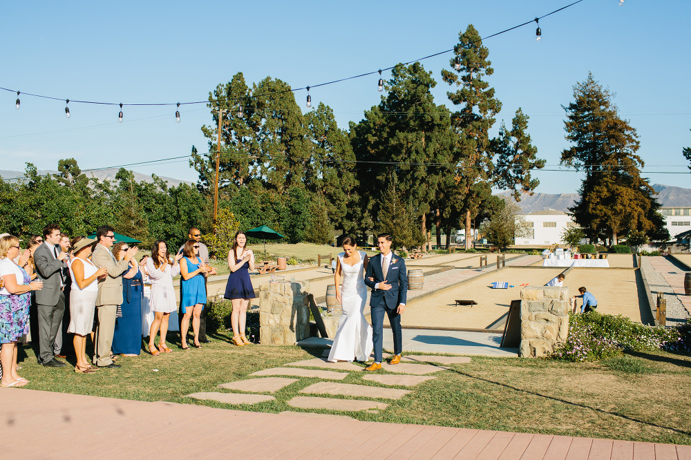 The bride and groom