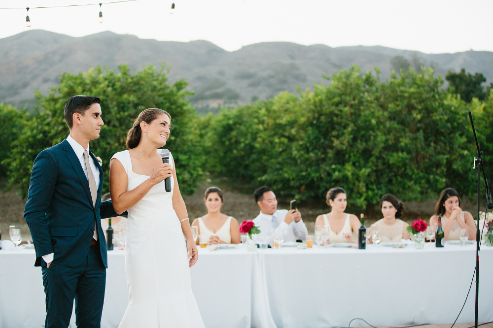 The bride and groom