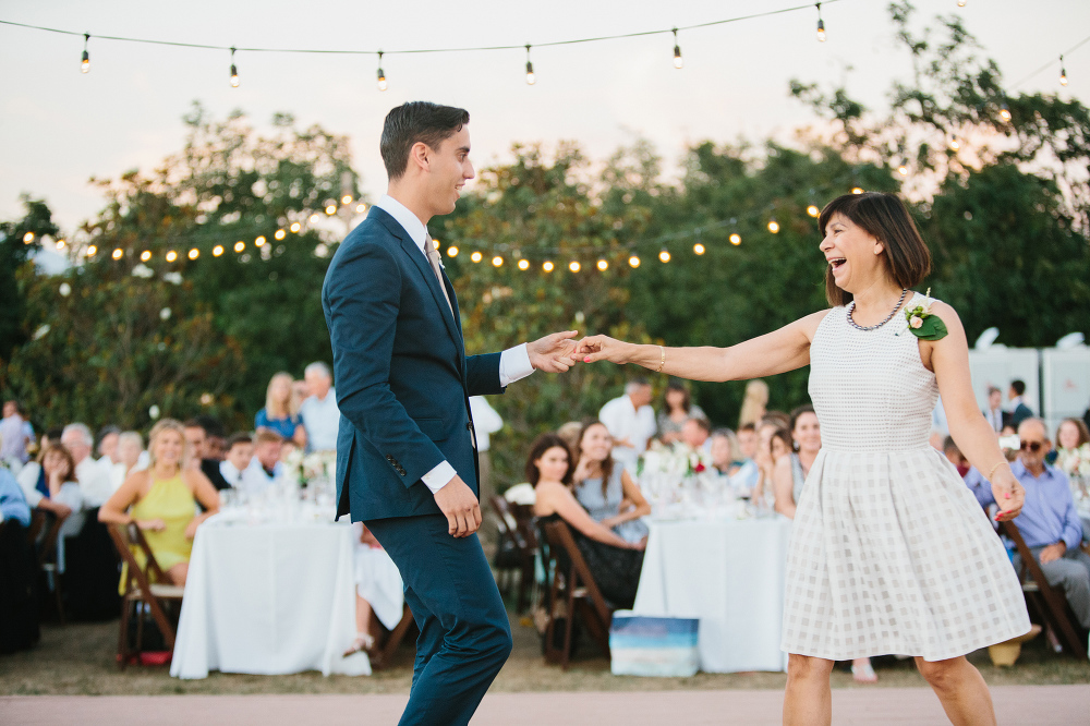 A special dance between Andrew and his mother. 