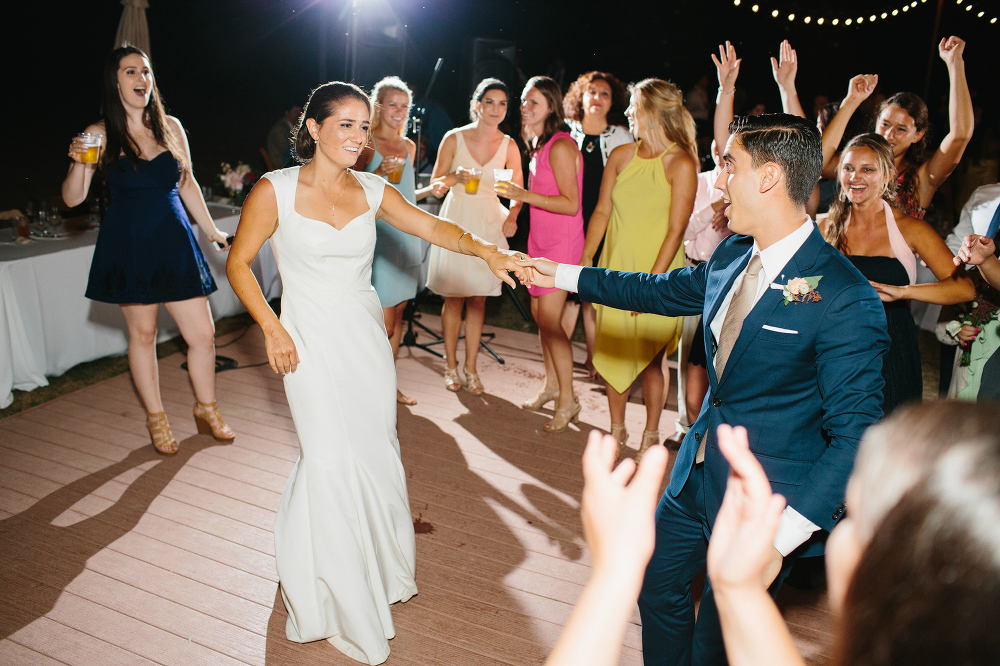 A fun photo of the guests watching Hilary and Andrew dance. 