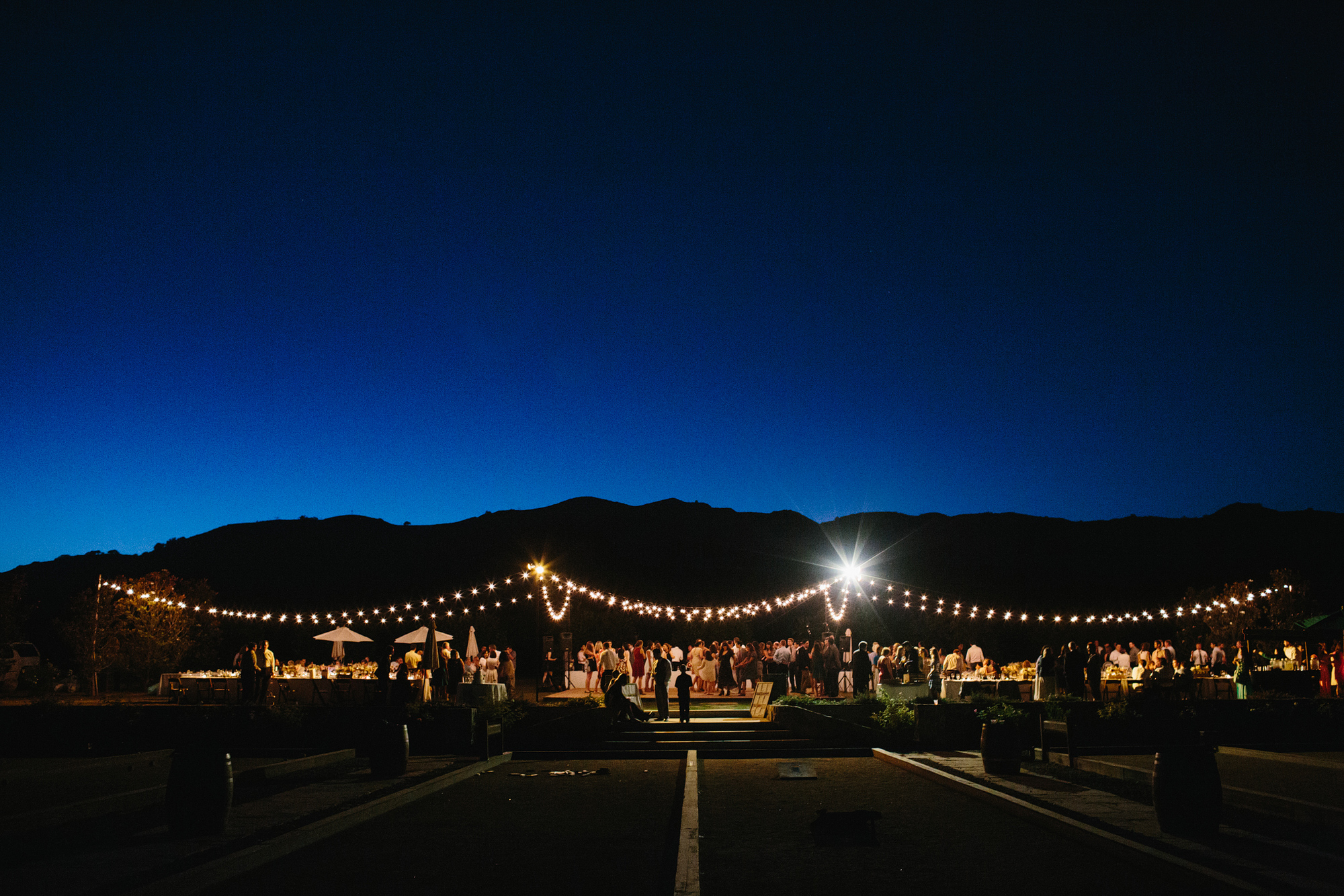 Hilary and Andrew's wedding reception at Limoneira Ranch. 