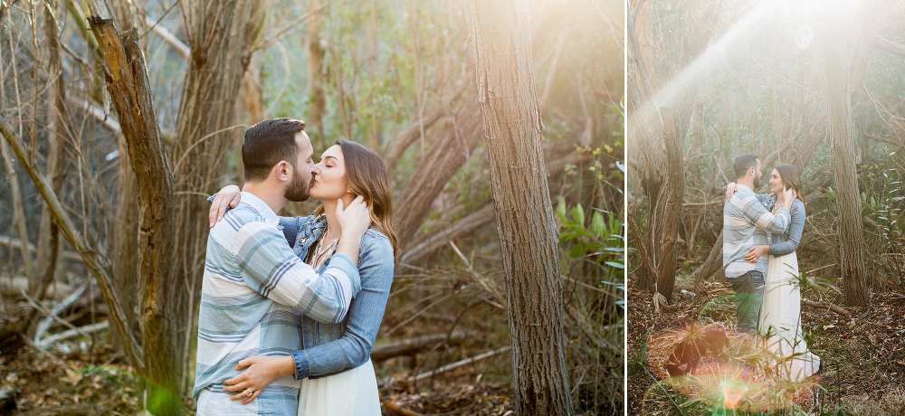 Kailie and Michael in a natural area. 