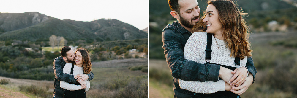 Adorable moments between the engaged couple. 