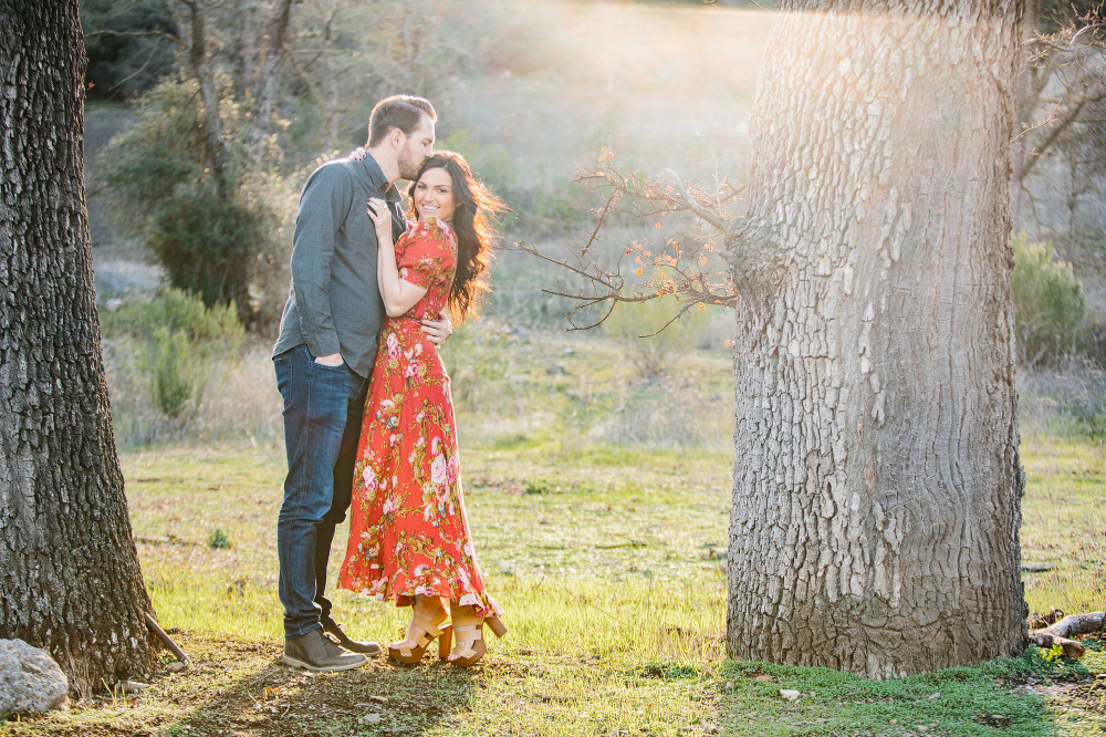 A sun filled photo of Niky and John. 