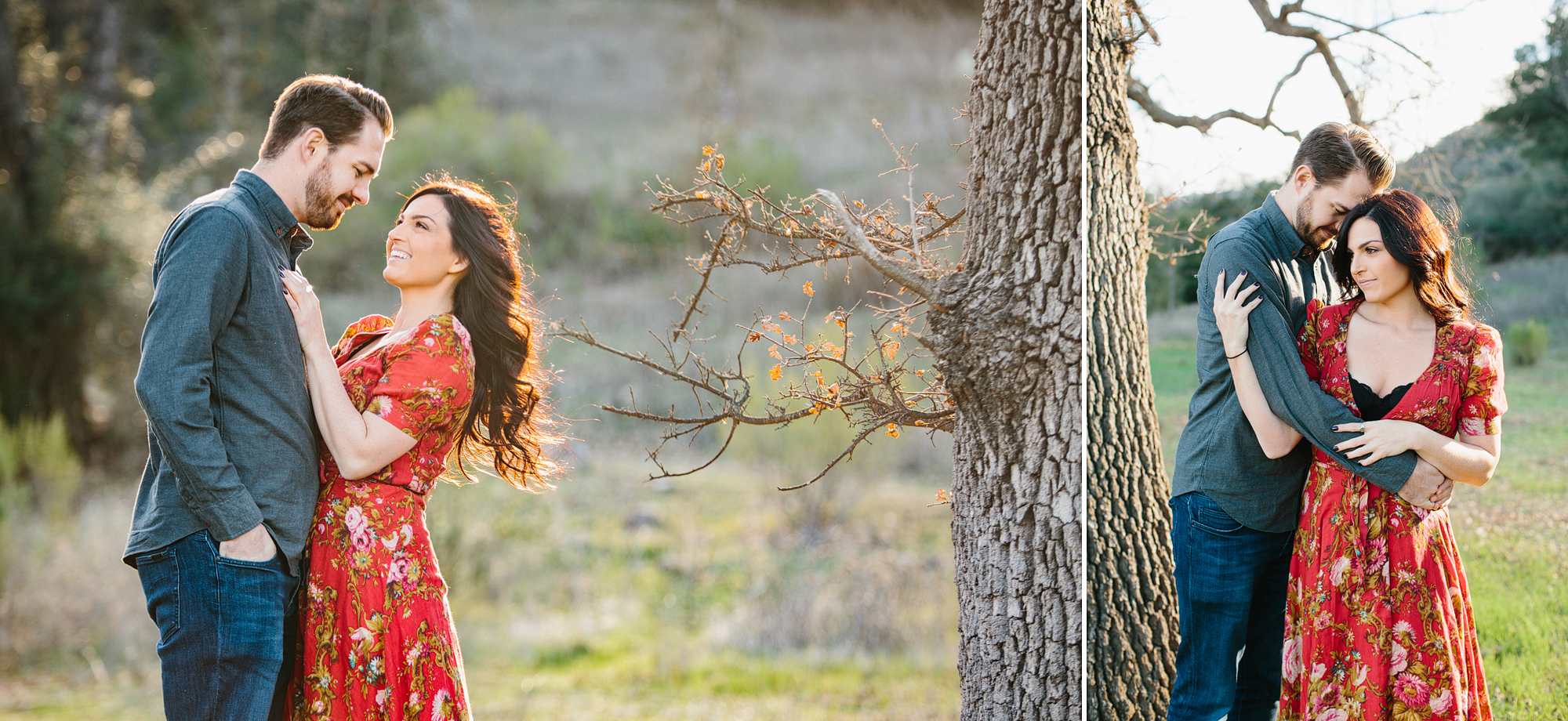 Niky and John in a natural area of Agoura Hills. 