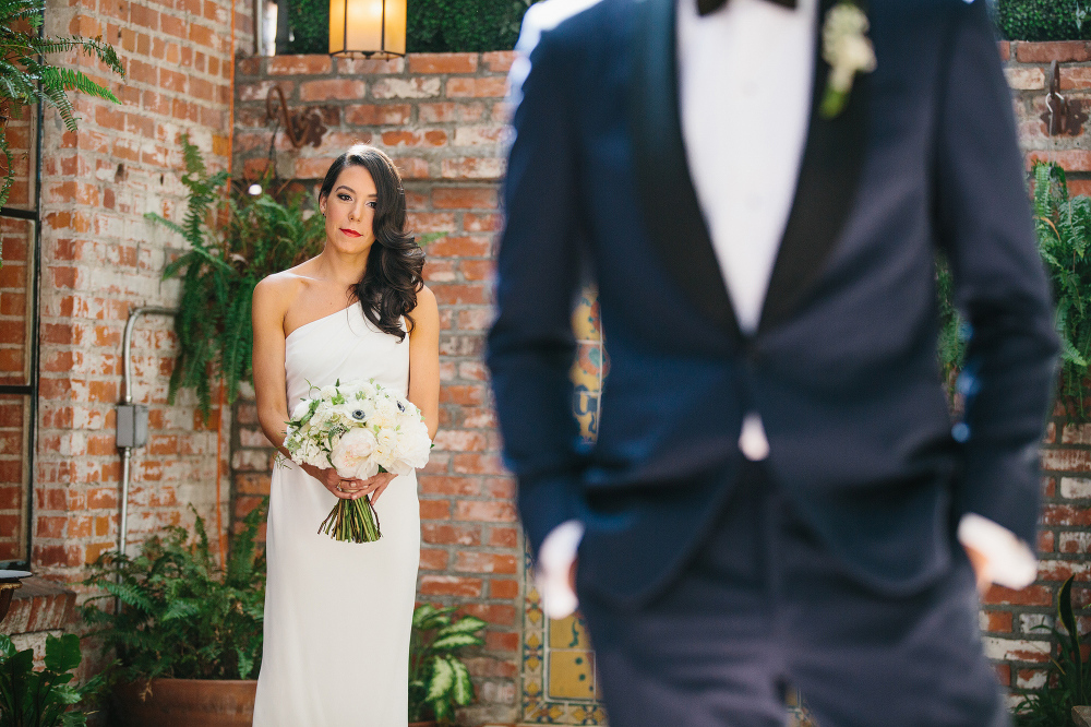 The bride before the first look.