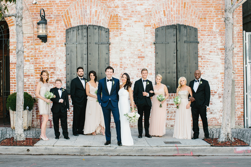 Mary and William with their bridal party. 