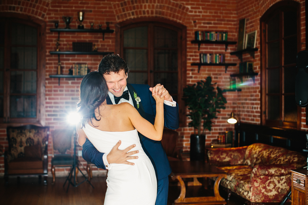 A sweet photo of the first dance. 