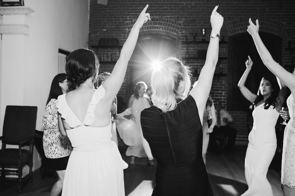 Guests dancing during the reception. 