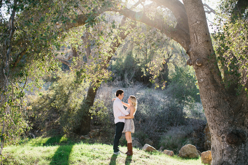 The first half of the session was in the Malibu hills. 