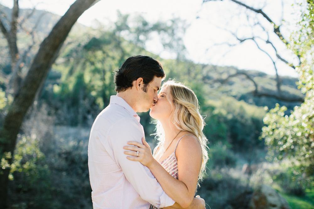 Megan and Travis surrounded by nature. 