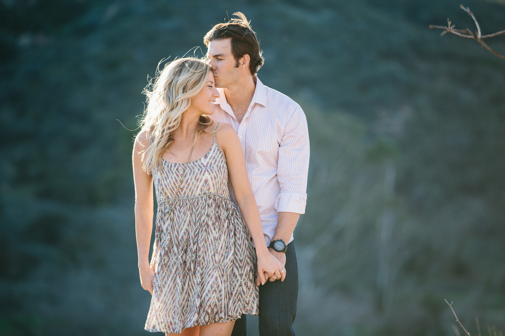 The couple on the hillside. 