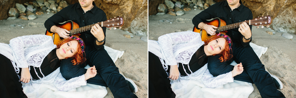 Krystle laying on a blanket. 