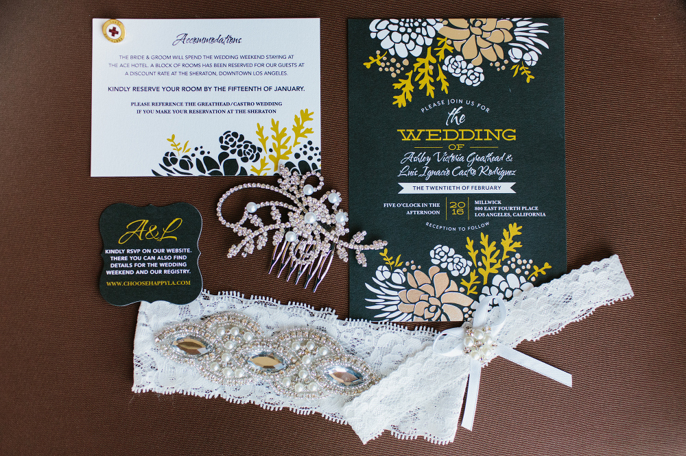 The invitation suite and special details. 