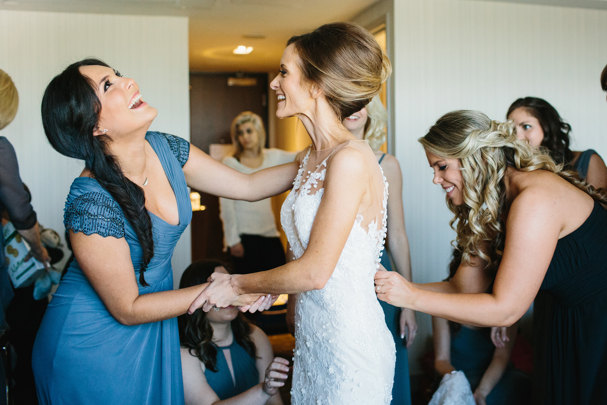 Ashley and her bridesmaids. 