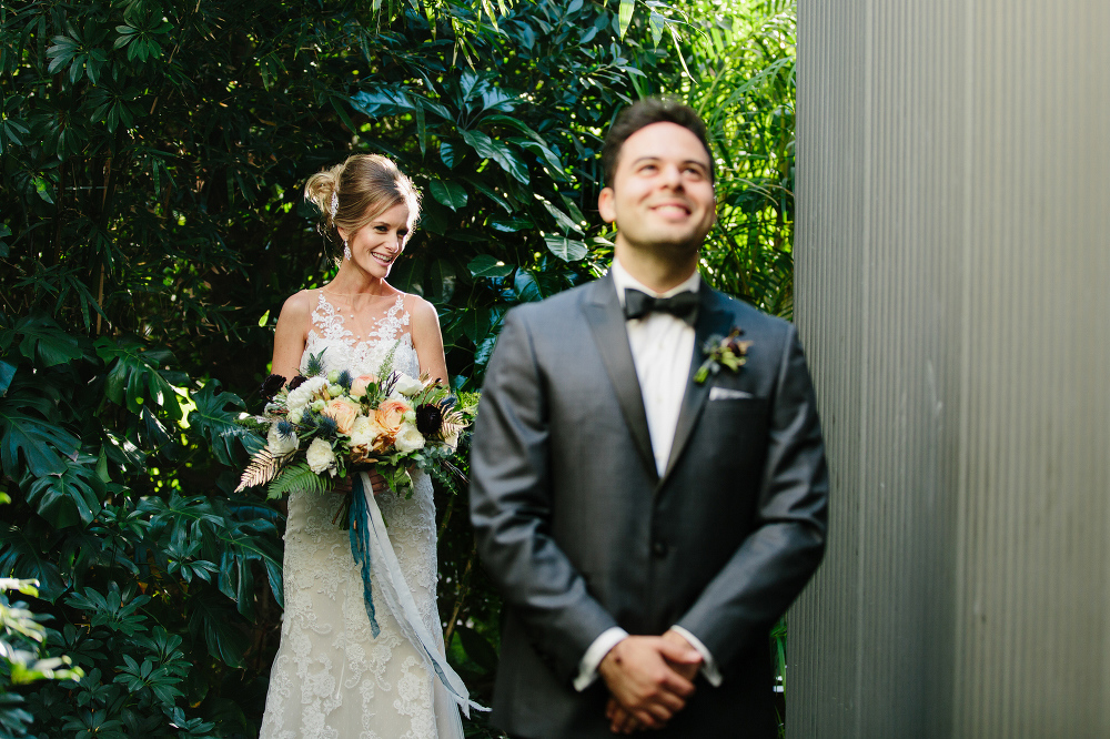 The bride and groom